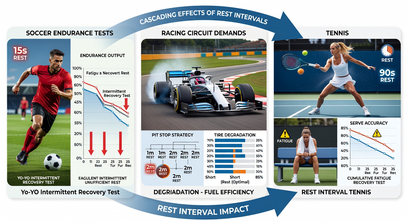 Detailed view of recovery protocols used in soccer drills, horse racing training, and tennis match preparation
