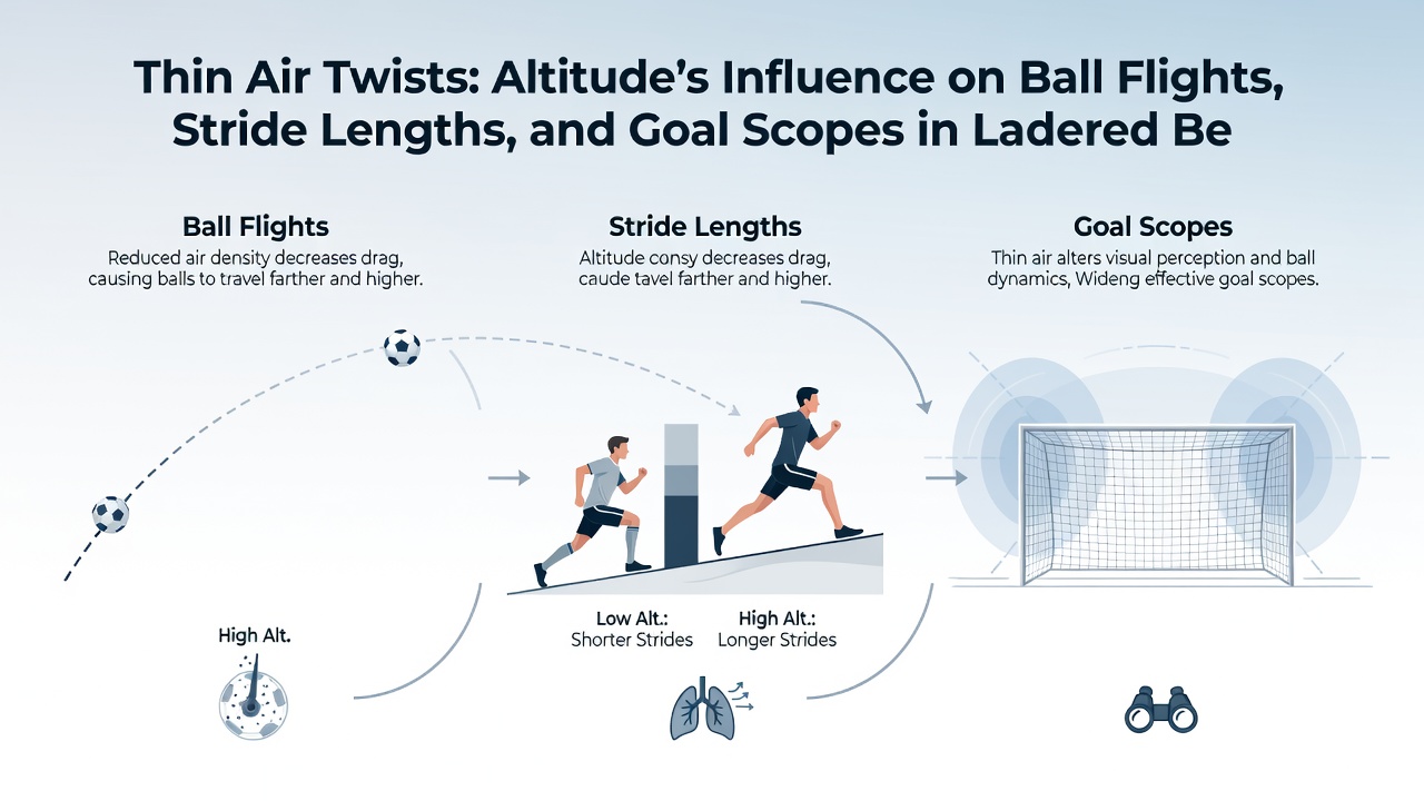 Detailed analysis of ball trajectory changes and stride adjustments at high-altitude sports venues for betting models